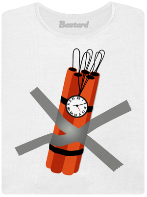 Dynamit dámske tričko s lemom White