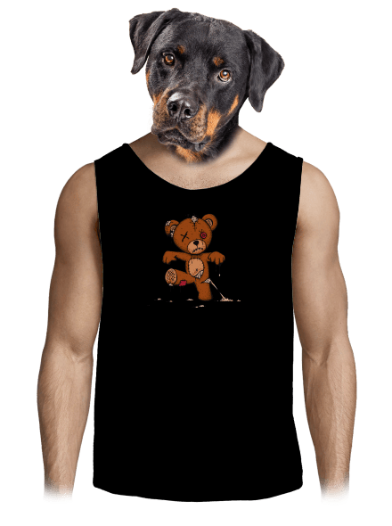 Zombie teddy pánske tielko Black
