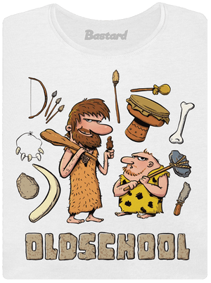 Oldschool dámske tričko White