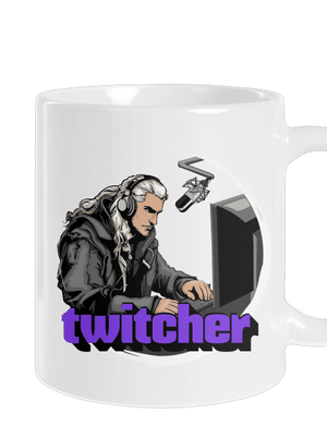 Twitcher klasický hrnček White