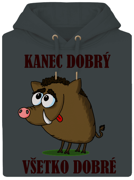 Kanec dobrý unisex mikina premium Charcoal