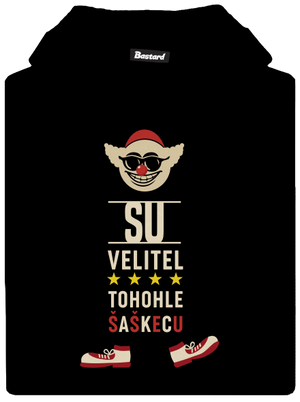 Velitel šaškecu detská mikina klokanka Black