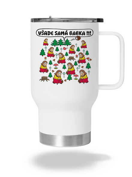 Všade samá babka termohrnček White