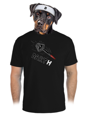 Dart(h) pánske športové tričko Black