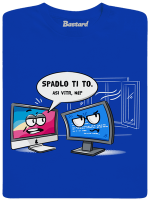Mac vs. Windows pánske tričko Royal Blue