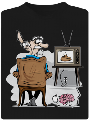 TV News pánske športové tričko Black