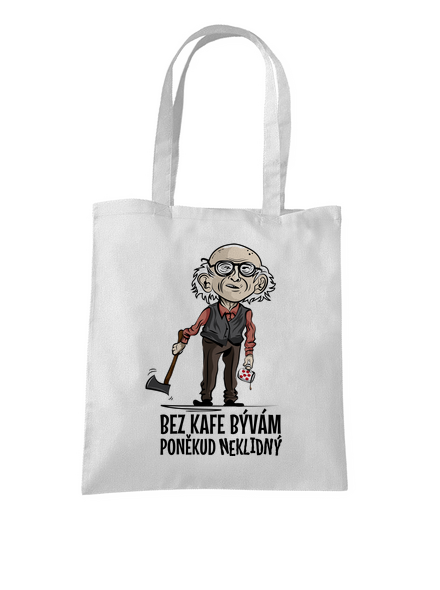 Neklidný bez kafe taška White