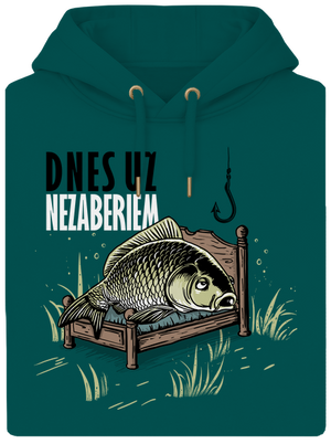 Dnes už nezaberiem unisex mikina premium Emerald Green