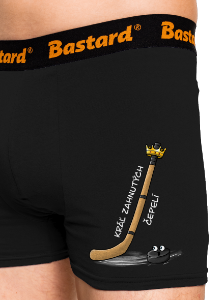 Kráľ zahnutých čepelí - hokej boxerky Black