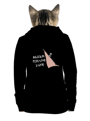 dámska mikina na zips