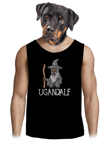 Ugandalf pánske tielko Black
