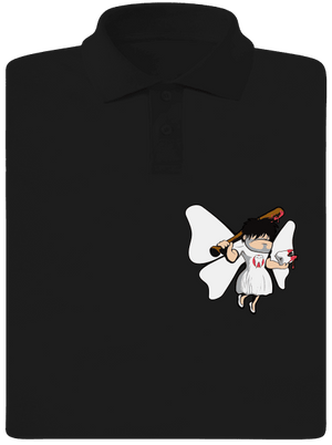 Zúbková víla pánska polokošeľa Black