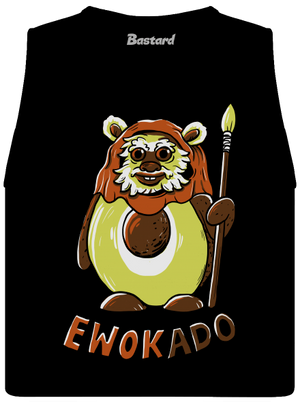 Ewokado dámske tielko voľné Black