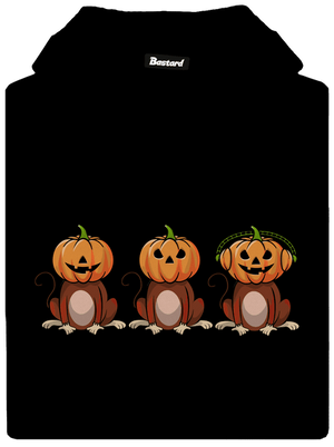Halloween opičky pánska mikina klokanka Black