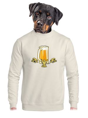 unisex mikina bez kapucne