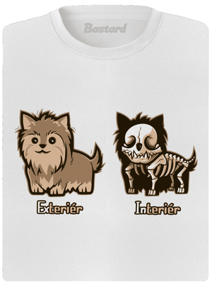 Teriér dámske športové tričko White