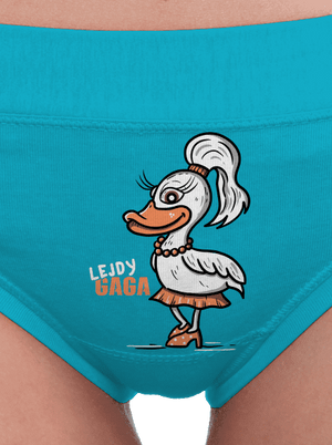 Lejdy Gaga dámske nohavičky Turquoise