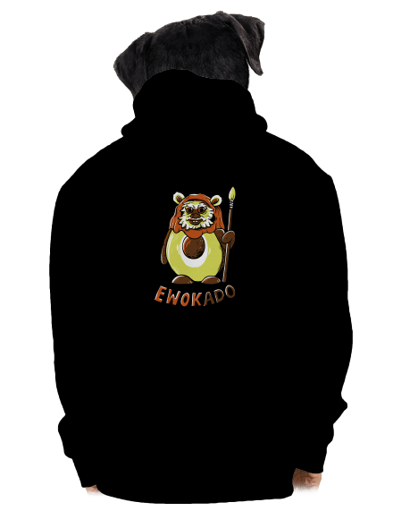 Ewokado pánska mikina na zips Black