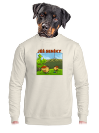 unisex mikina bez kapucne