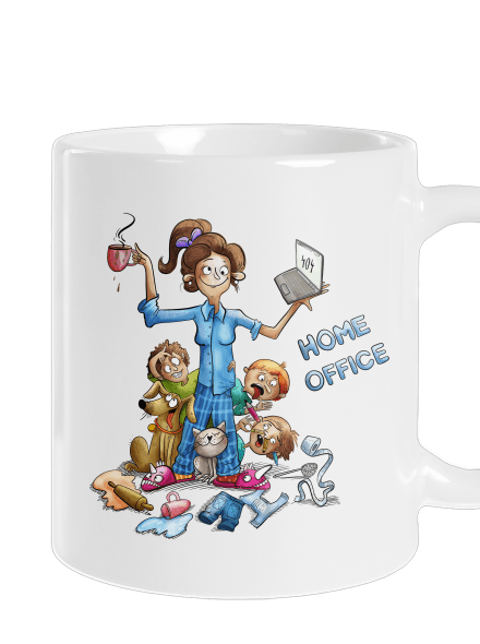 Mamičky home office klasický hrnček White