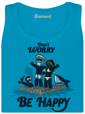 Don't worry dámske tielko klasické Blue Atol