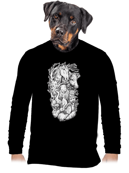 Pastvina pánske dlhý rukáv Black