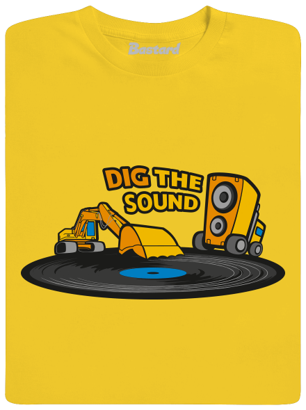 Dig the sound pánske tričko Gold