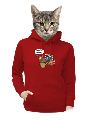 dámska mikina klokanka