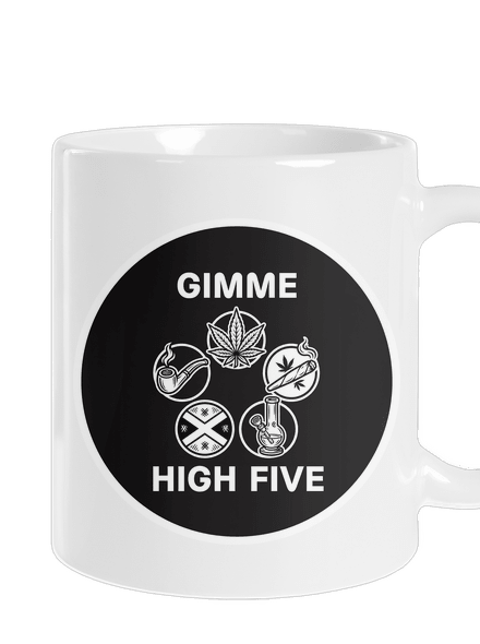 Gimme high five klasický hrnček White