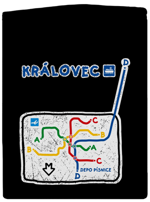 Metro Královec dámska mikina na zips Black