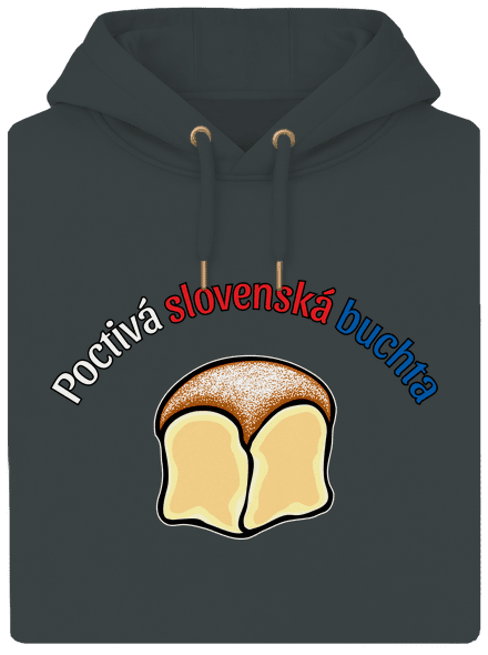 Poctivá buchta a klobása unisex mikina premium Charcoal