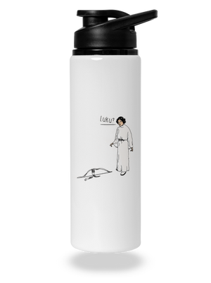 Luke a Leia flaša na vodu White