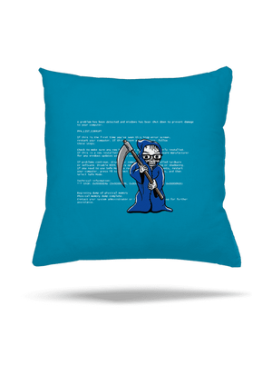 Modrá smrť vankúš Blue Turquoise