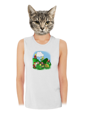 Ako sa stavia nový level? dámske tielko voľné White