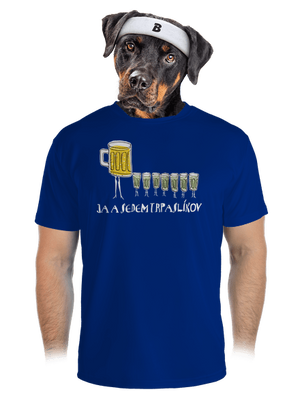 Ja a sedem trpaslíkov pánske športové tričko Royal Blue Mal