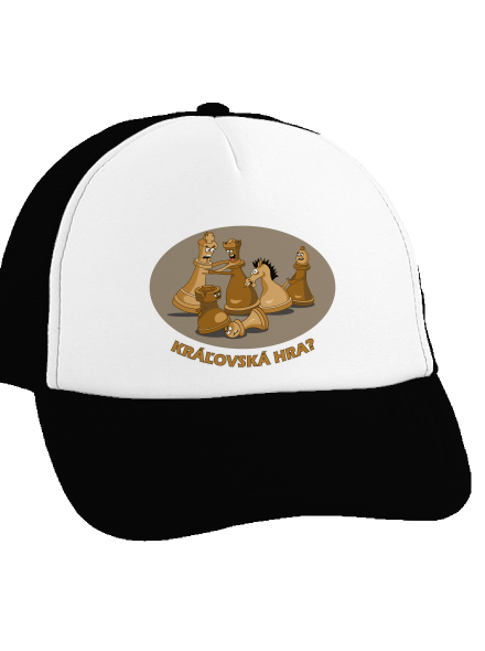 Kráľovská hra šiltovka truckerka Black cap