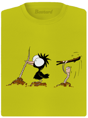 Nesprávny koniec dámske športové tričko Neon Yellow