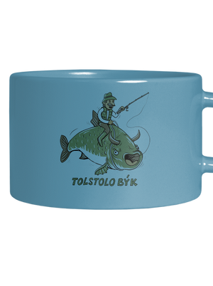 Tolstolobýk hrnček makronka Blue Macaron