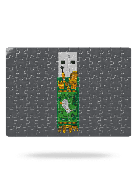 USB city puzzle White