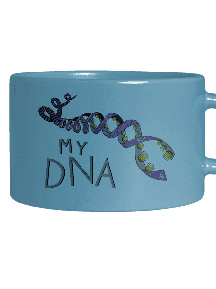 My DNA hrnček makronka Blue Macaron