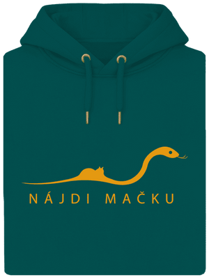 Nájdi mačku unisex mikina premium Emerald Green