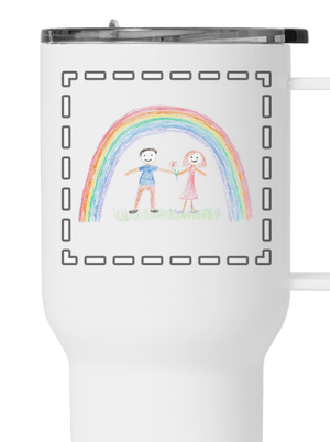 Detské kresby - Nahraj vlastnú termohrnček White