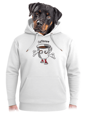 Zombie kafe unisex mikina premium Snowwhite