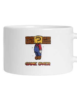 Game Over hrnček makronka White