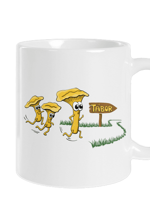 Beží líšky k táboru klasický hrnček White