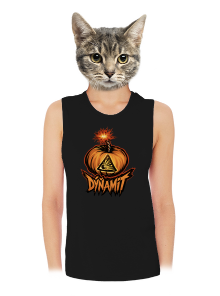 Dýňamit dámske tielko voľné Black