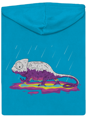 Odkryté tajomstvo dámska mikina na zips Blue Atol