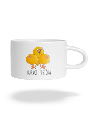 Kuracie prsíčka hrnček makronka White