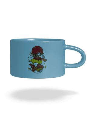 Pokémon burger hrnček makronka Blue Macaron