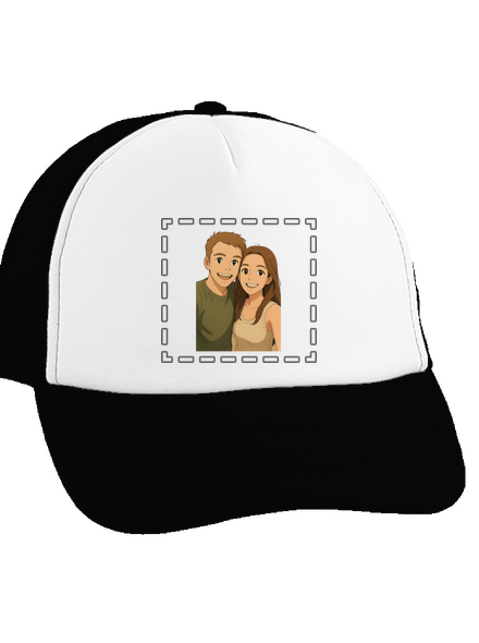 Ghibli efekt z vlastnej fotky šiltovka truckerka Black cap